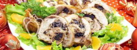 рулет из курицы с черносливом. Шаг 16