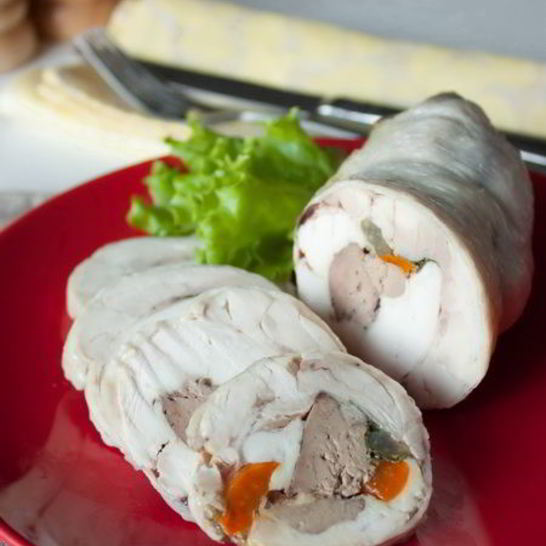 Рецепт рулета из курицы с печенью