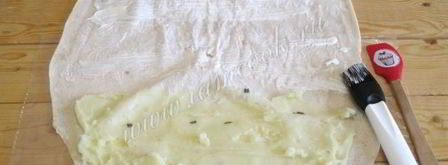 рулет из лаваша с селедкой. Шаг 4