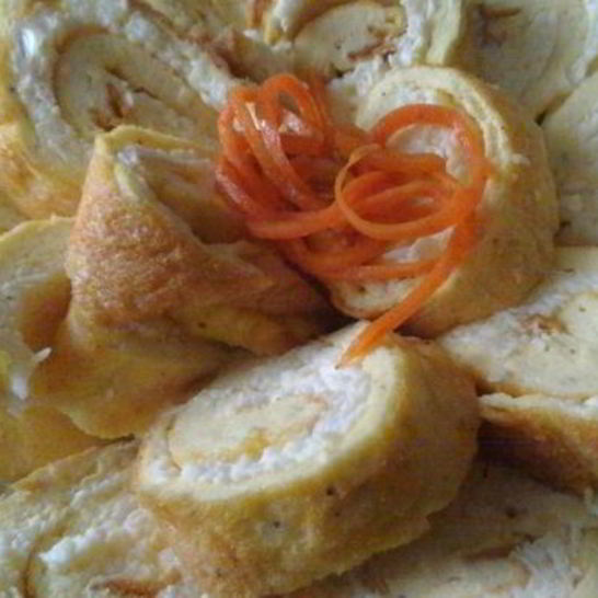 Рецепт рулета из омлета