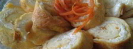 рулет из омлета. Шаг 4