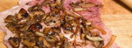 рулет из свинины с грибами. Шаг 3