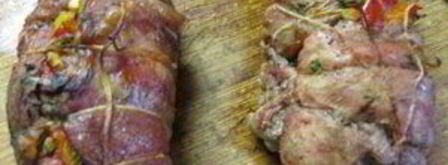 рулет из телятины с перцем и зеленью. Шаг 6