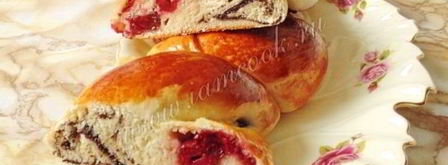 рулет с маком и вишней. Шаг 19