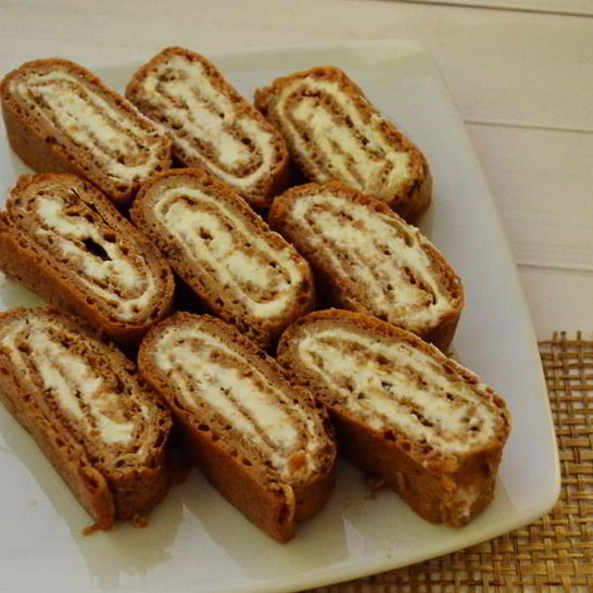 Рецепт рулета с мягким творогом