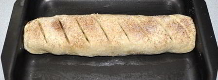 рулет с яблоками из творожного теста. Шаг 6