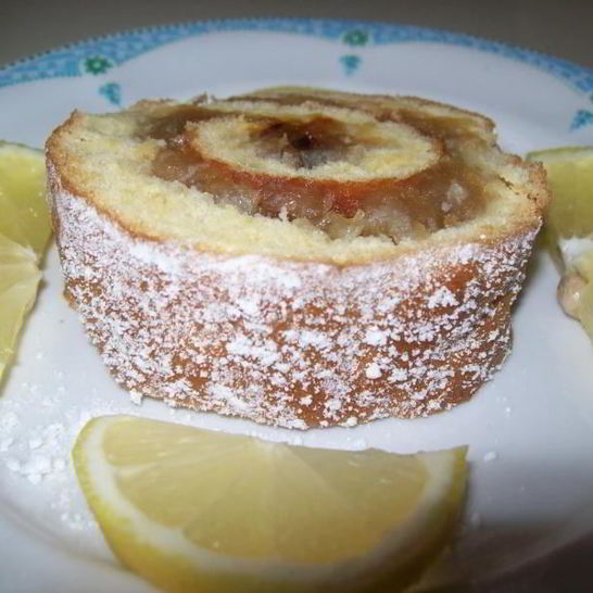 Рецепт рулета с яблоками