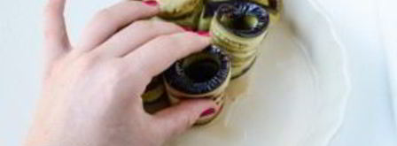 рулетики из баклажанов с сыром. Шаг 3