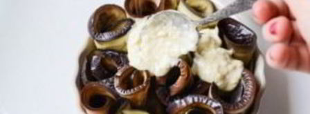 рулетики из баклажанов с сыром. Шаг 7