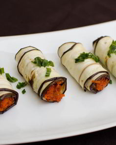 Рулетики из баклажанов