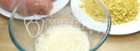 рулетики из куриного филе с начинкой. Шаг 7