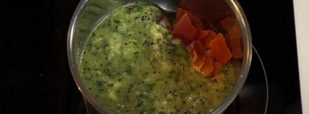 рулетики из телятины с соусом из киви и папайи. Шаг 4