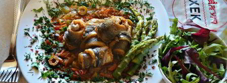 рулеты из хека на овощной подушке. Шаг 9