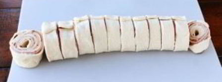 слоеный рулет с ветчиной и сыром. Шаг 4