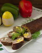 Сырно-мясной рулет
