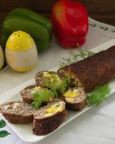 Сырно-мясной рулет