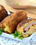 Сытные рулетики из хлеба