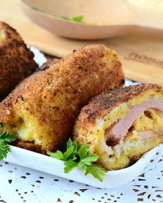 Сытные рулетики из хлеба