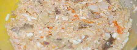 теплые рулетики с мясом и грибами. Шаг 2