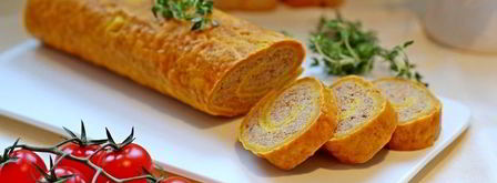 тыквенный рулет с мясным фаршем. Шаг 12