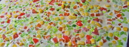 яичный рулет с сыром мозаика. Шаг 12