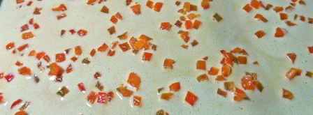 яичный рулет с сыром мозаика. Шаг 10