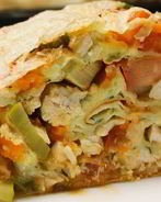 Домашняя шаурма с курицей