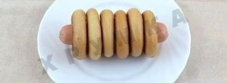 сосиски в сушках. Шаг 2