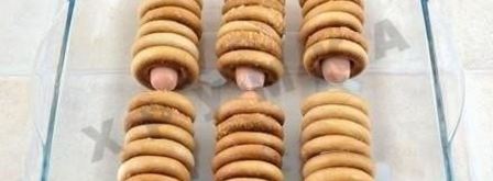 сосиски в сушках. Шаг 4