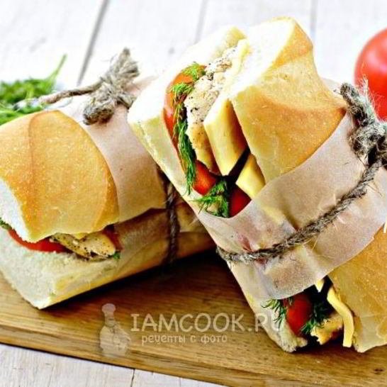 Рецепт сэндвича с курицей