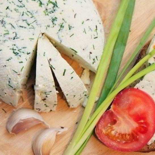 Рецепт сыра с зеленью