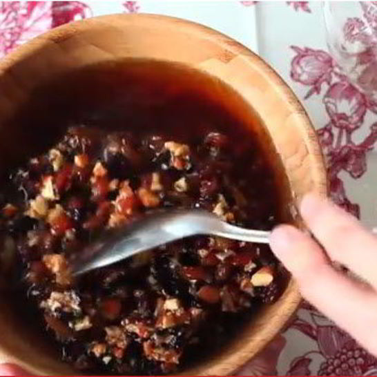 Рецепт начинки английских тарталеток из сухофруктов