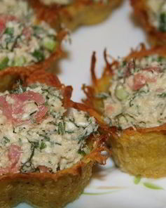 Начинка для тарталеток с красной рыбой