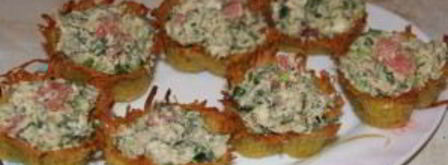 начинка для тарталеток с красной рыбой. Шаг 6