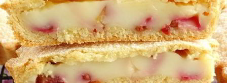 песочные тарталетки с пудингом и сливой. Шаг 18