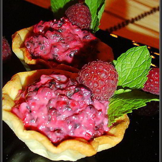 Рецепт тарталеток малиновое облако