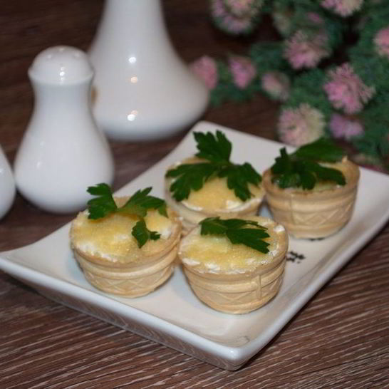 Рецепт тарталеток с икрой и сливочным сыром