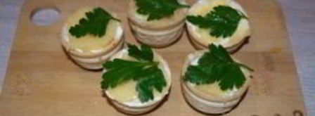 тарталетки с икрой и сливочным сыром. Шаг 5