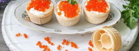 тарталетки с икрой и творожным сыром. Шаг 11
