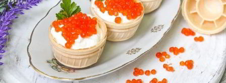 тарталетки с икрой и творожным сыром. Шаг 12