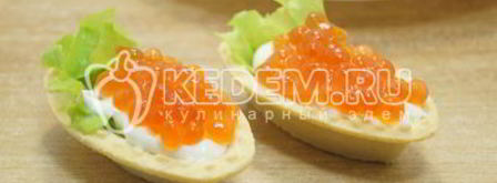 тарталетки с икрой. Шаг 3