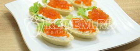 тарталетки с икрой. Шаг 4