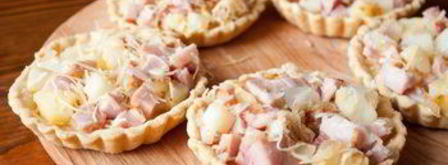 тарталетки с копченой курицей и картофелем. Шаг 8