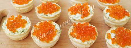 тарталетки с красной икрой. Шаг 5