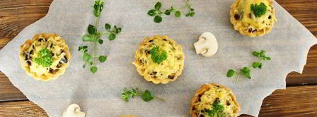 тарталетки с курицей и грибами. Шаг 13