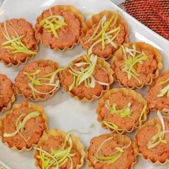 Рецепт тарталеток с муссом из жареной курицы