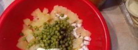 тарталетки с начинкой из курицы с ананасом. Шаг 5