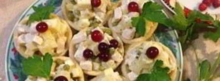 тарталетки с начинкой из курицы с ананасом. Шаг 7