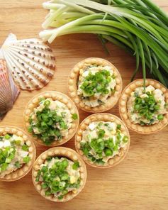 Тарталетки с начинкой из печени трески