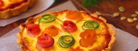 тарталетки с овощами и йогуртовой заливкой. Шаг 10